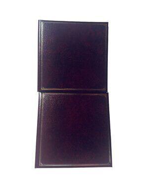 C.R. Gibson Heritage Collection 3-Ring Photo Albums Burgundy 4x6 Lot of 2 NEW